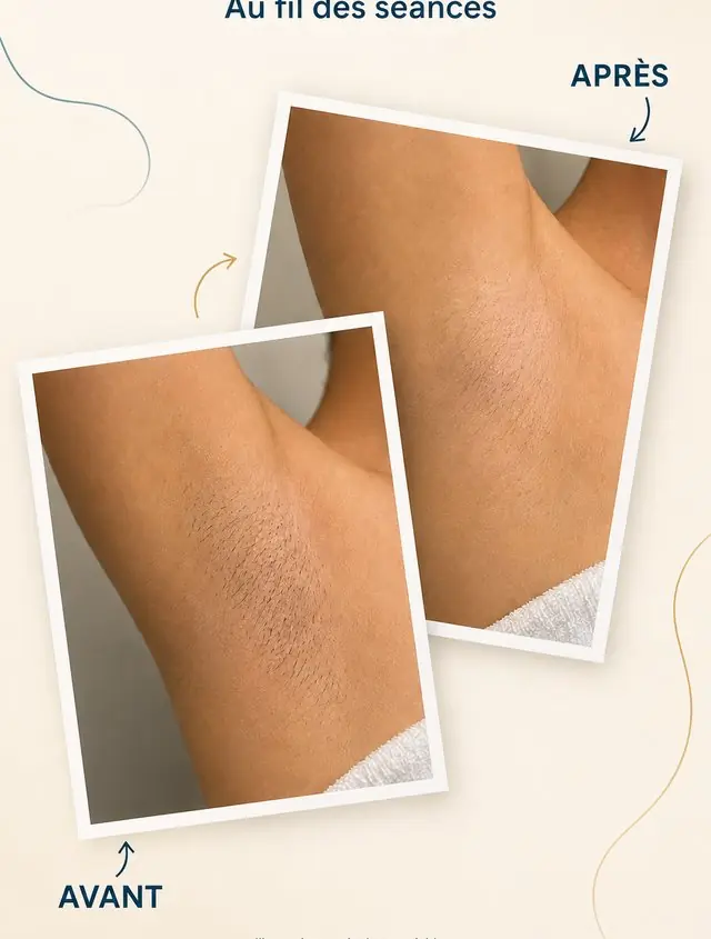 Avant / après épilation laser — Aisselles