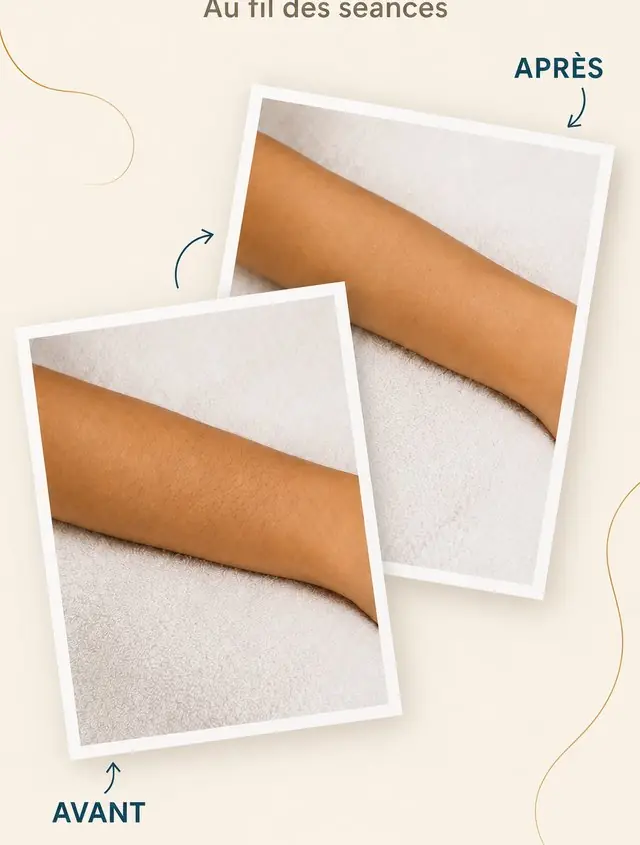 Avant / après épilation laser — Bras